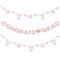 Big Dot of Happiness Rose Gold Grad - Graduation Party Letter Banner Decoration - 36 Banner Cutouts and Congrats Grad Banner Letters